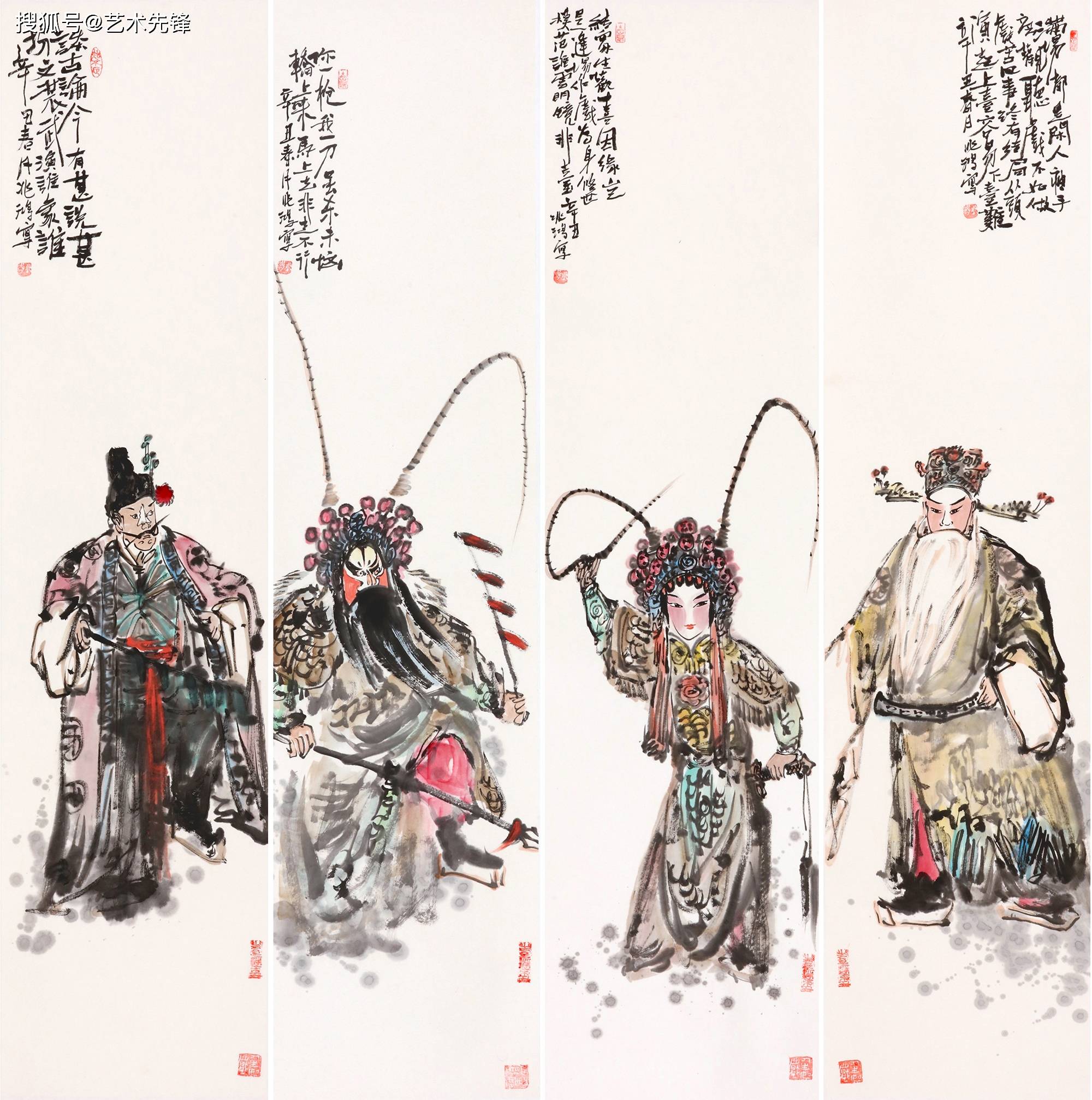 六年级美术戏曲人物怎么画_六年级美术戏曲人物画_六年级戏曲人物水墨画